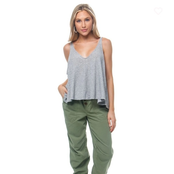 Intimately Free People Oversized Tank in Gray - Picture 1 of 11